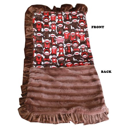 MIRAGE PET PRODUCTS Luxurious Plush Pet BlanketFunky Monkey Size 0.5 500-137 FnMkHL